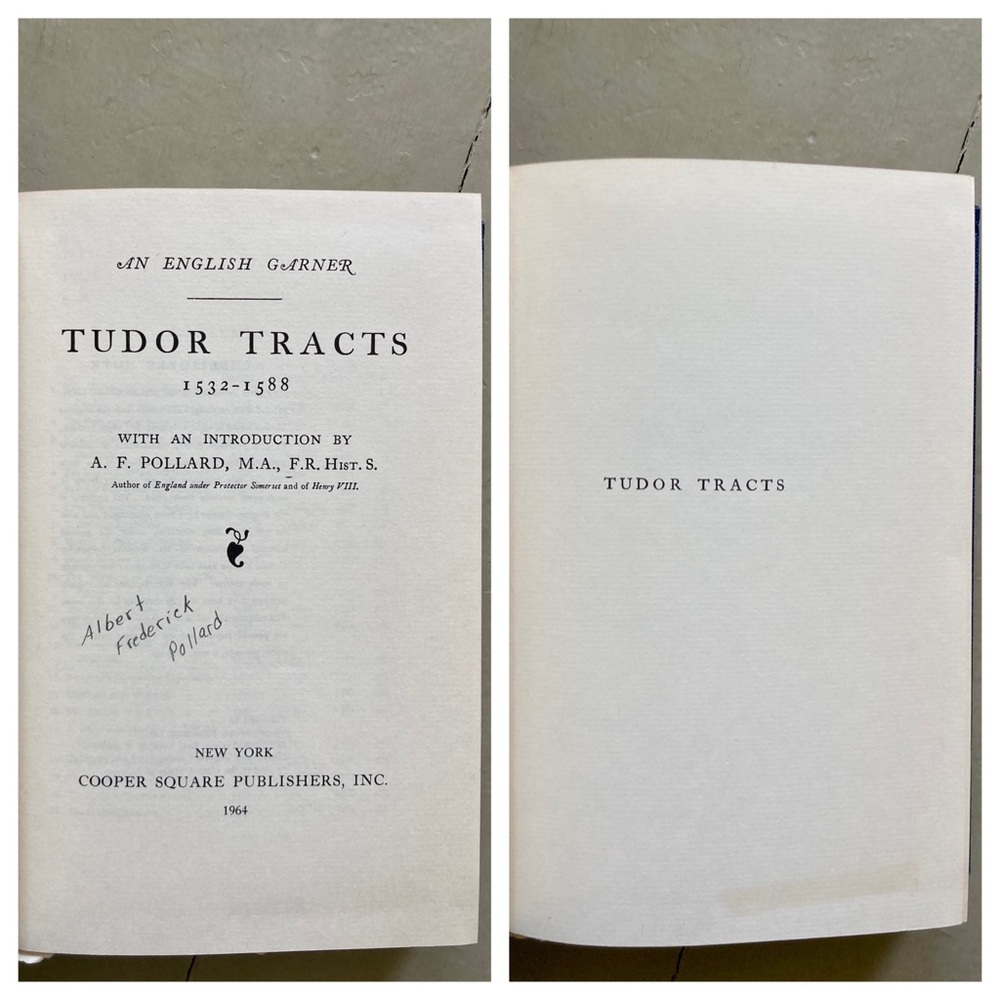 1964 Tudor Tracts 1532-1588 England History Woodcut King Queen Tudors Rebellion - Picture 11 of 16